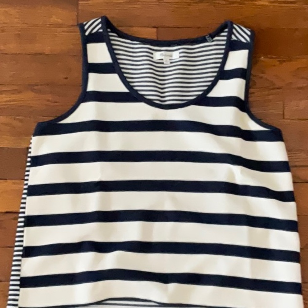 Madewell coastland striped sweater top